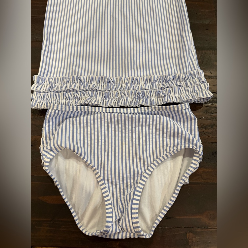 Girls Ruffle Butts Swim Set Size 8 - Picture 2 of 4